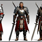 ** A Lineage M character (specify class if possible, e.g., Warrior) in the middle of a PvP battle. Focus on showcasing the character's equipment (weapon, armor, accessories) and highlighting a skill being used effectively. The background should show a typical Lineage M battle environment. Emphasize the character's strength and preparation.

**
