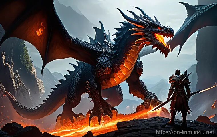 리니지M 사냥터 필수 정보 - Image Prompt 1: Dragon Valley Challenge**
