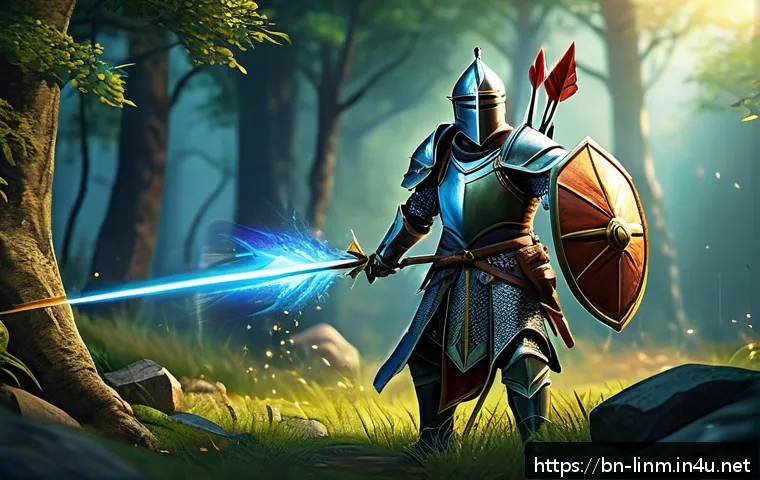 리니지M 클래식 모드 특징 - A detailed scene of a classic MMORPG battle in a fantasy setting inspired by LineageM Classic Mode, ...